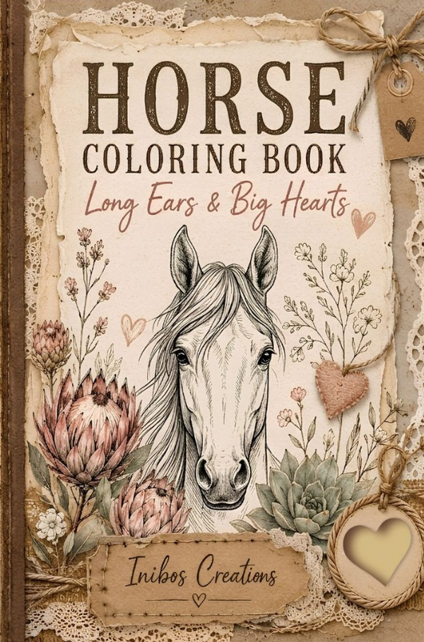 Horse Coloring Book cover